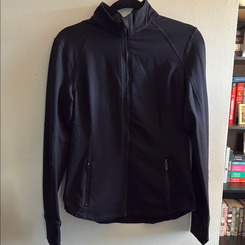 Fabletics Womens Black Zip Up Jacket